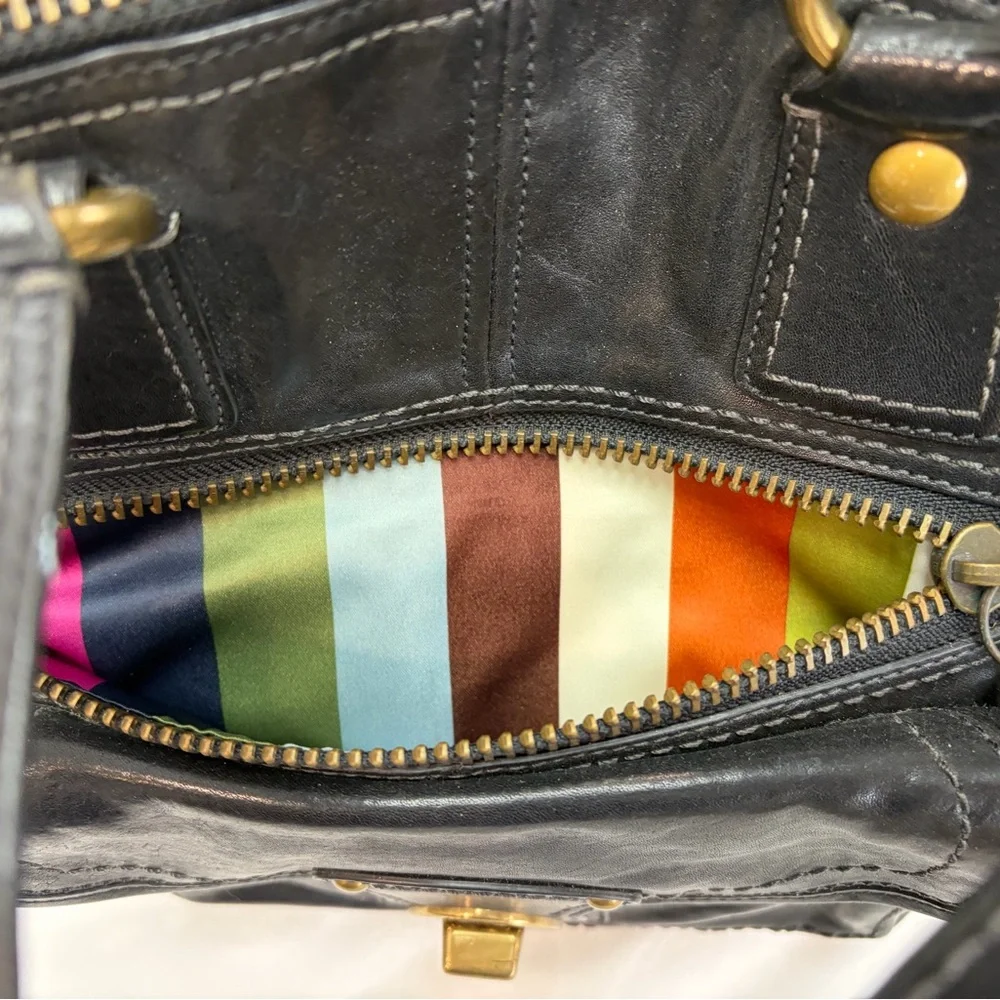 Coach Black Legacy Luci Dome Satchel with Brass Hardware 11649 - Picture 9 of 11